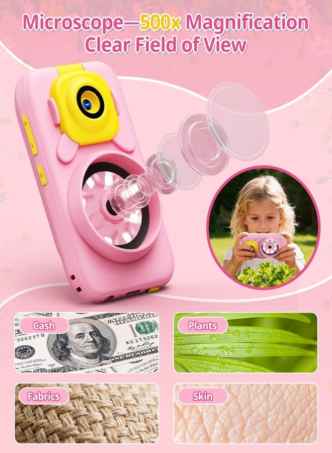 Gofimyee 2 in 1 Kids Smart Phone and Microscope Camera for Kid, Touchscreen HD Camera Cell Phone , Mini Pocket Handheld Microscope for Toddlers,STEM Educational Science Kit for Boys 3-10, with 32GB SD Card - Image 3